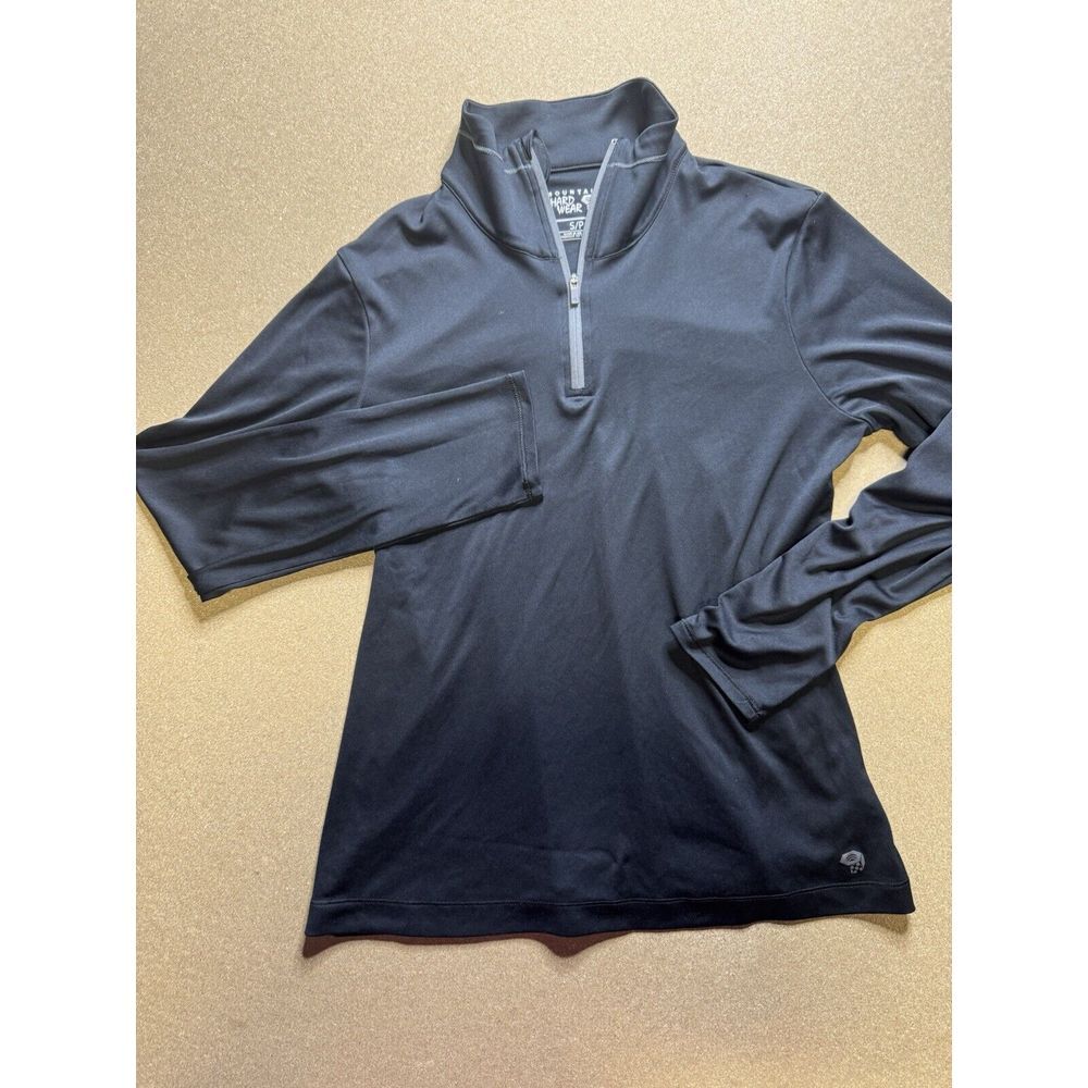 Mountain Hardwear Wick.Q ½ Zip Pullover Women's Size S/P Black Stretch Active